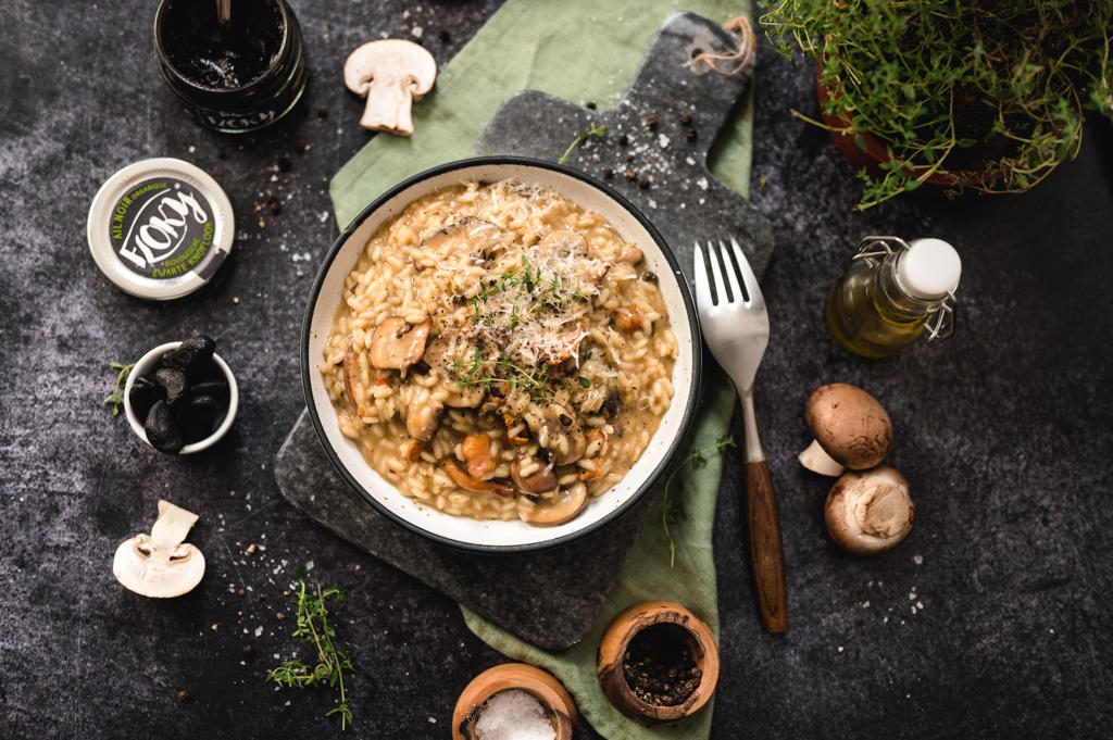 Paddenstoelen risotto