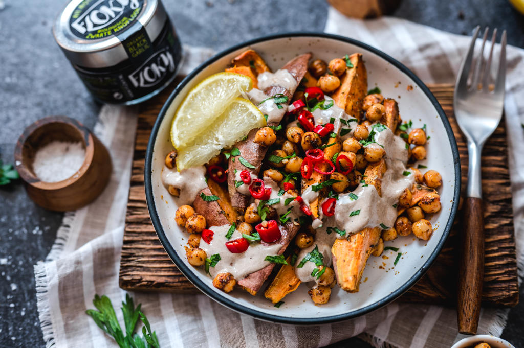 Geroosterde zoete aardappel