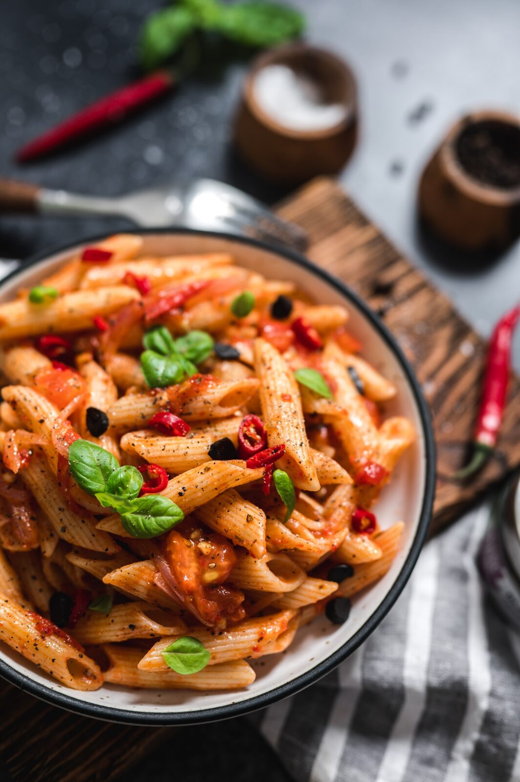 Penne arabbiata