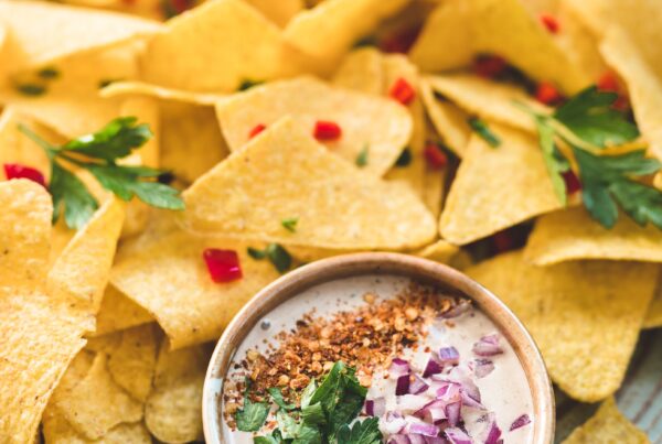 Nacho’s met dipsaus