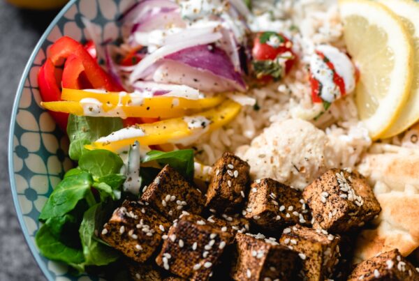 Black Garlic Roasted Tofu Bowl